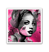 Artistic wrapped canvas for contemporary interior